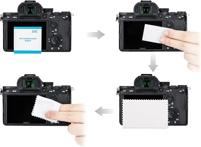 JJC 2 Pack Camera Screen Protector for Fujifilm X100VI X100V X-T4 X-E4 Camera, Ultra-Thin Anti-Fingerprint Anti-Scratch 9H Hardness 2.5D Rounded Edges Tempered Glass Protector