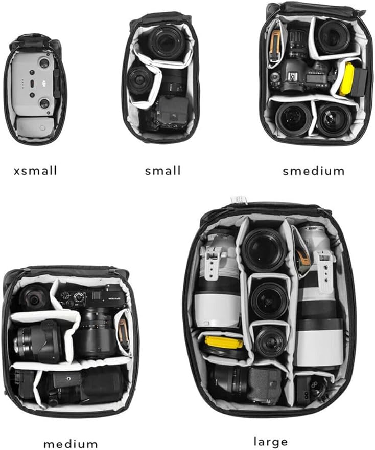 Peak Design Camera Cube V2, Small, Custom Organization and Protection, Weatherproof Shell with Foam Sub-Lining, FlexFold Dividers, Camera Bag Insert Compatible Travel & Outdoor Bags