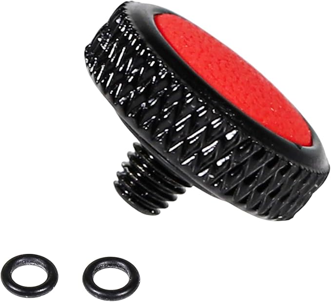 Shutter Button for Fujifilm X-T5, Soft Shutter Release Button for Fujifilm X100VI XPRO3 X100T XE4 XT20 XT50 XT3 XT4 XT30II Cameras (Black + Red Surface)