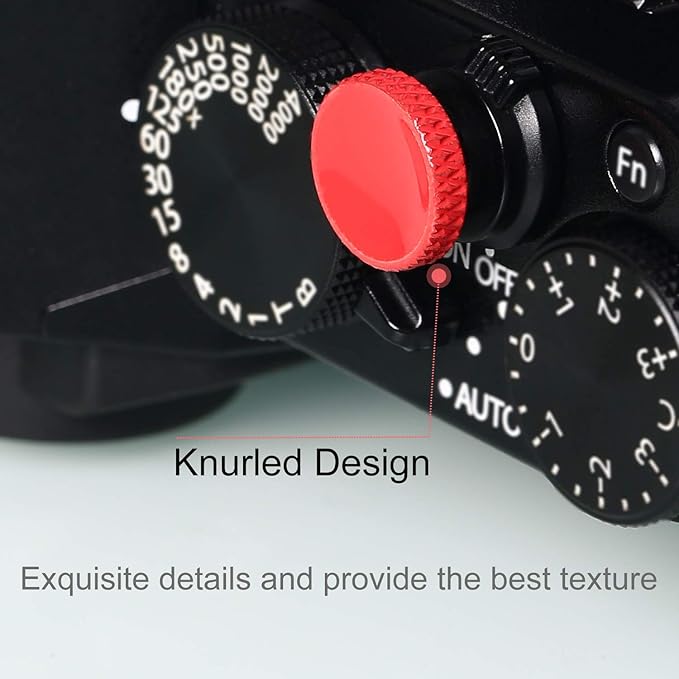 Soft Shutter Release Button(3 Pack Red), High-end Pure Copper Camera Shutter Button