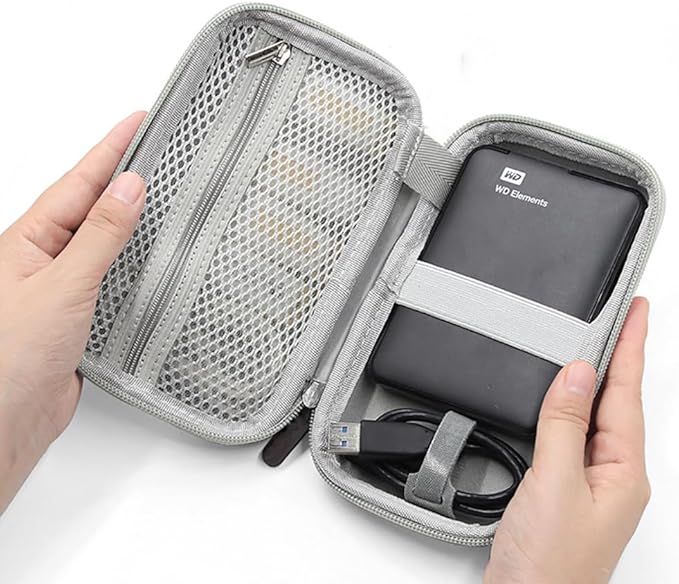 Hard Shell Diabetic Supplies Bag Carrying Case Organizer For Diabetes Testing Kit, Blood Glucose Monitor Kit with Meter, Blood Sugar Test Strips, Lancets, Lancing Device, Alcohol Wipe (A-Gray, Small)