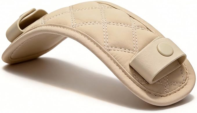 GIVLEFLY Shoulder Strap Pad for Bags, Soft Cushion Protector with Anti-Slip Backing for Tote & Crossbody, Light Khaki