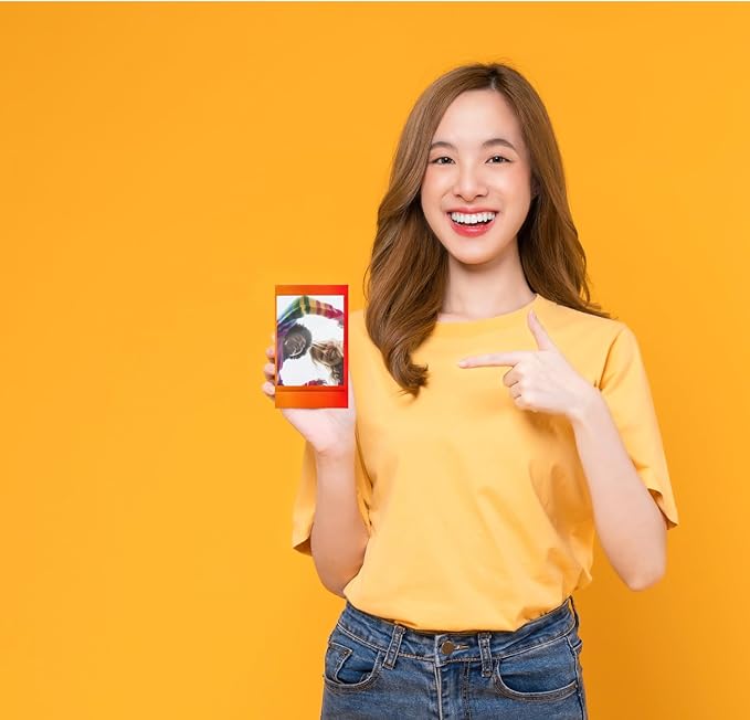 Fujifilm Instax Mini Instant Rainbow Film, 20 Sheets + BluebirdSales Microfiber Cleaning Cloth