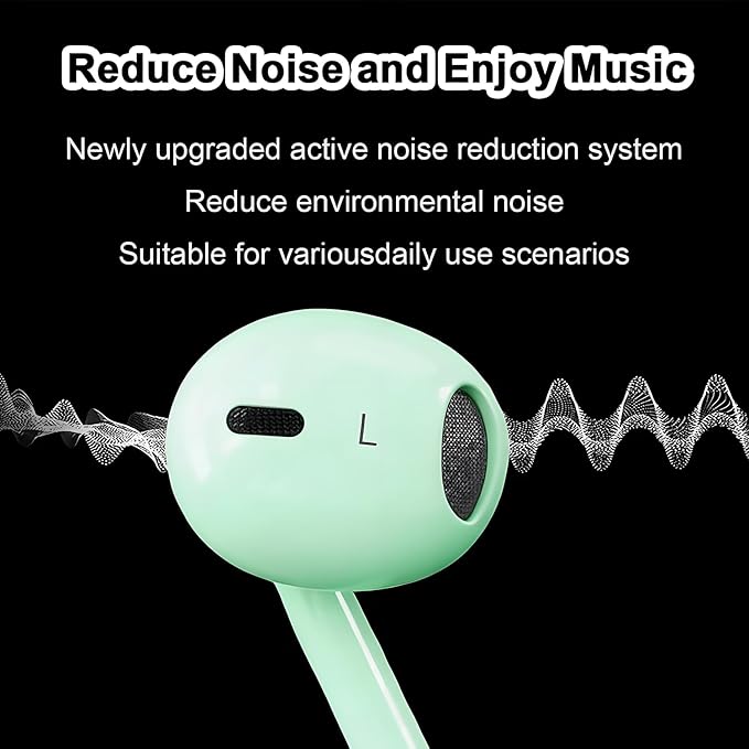 2 Packs USB C Headphones for iPhone 16/15 Phone Earbuds with Microphone & Volume Control HiFi Stereo Type C Earphones for Galaxy S23/S22/S21/S20/Ultra Note 10/20, for Pixel 7/6/6a/5/4,for OnePlus 9 8