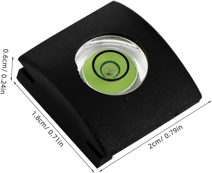 Camera Hot Shoe Protector Cover Spirit Level Plastic Hot Shoe Cover for DSLR and Flashlight Essential Accessory for Stable Photography