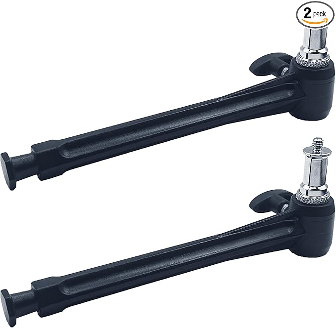 6 Inch Extension Arm with Spigot for Super Clamp - Versatile and Sturdy Photography Accessory for Enhanced Equipment Mounting(2 Pack)