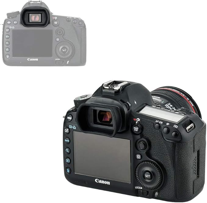 JJC Eg Soft Extended Eyecup Eyepiece Viewfiner for Canon EOS 1D X Mark II 1Ds Mark III 1D Mark IV 1D Mark III 5D Mark IV 5D Mark III 5DS R 7D Mark II 7D Viewfinder, Replaces Canon Eg Eye Cup