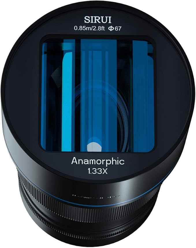 SIRUI 50mm F1.8 1.33X S35 Anamorphic Lens for X Mount, Blue Flare