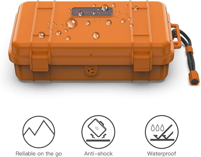 Smatree Waterproof Hard Compact Case Compatible for Gopro Hero 13/12/11/10/9/8/7/6/5/2018/AKASO Brave 7 LE/DJI Osmo Action 5 Pro/4, Portable,Shock,Durable(Camera and Accessories NOT Included)(Yellow)