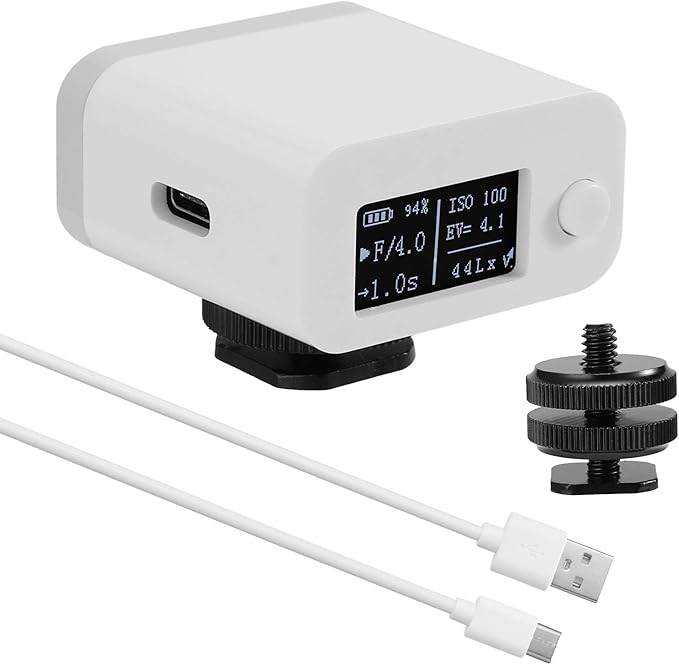 M08 Light Meter Camera Phoeter Photography Set-top Reflection Light Meter Hot/Cold Shoe Fixing Camera Light Meter