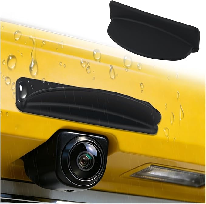 Car Backup Camera Rain Shield Silicone,Backup Camera for Car Anti-Rain Protective Cover for Clear Reversing Image,Self-Adhesive Reverse Cameras Rain Cover for Most Vehicles