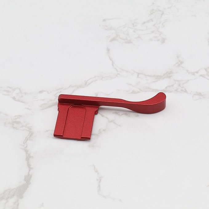 Metal Hot Shoe Thumb Up Rest Hand Grip Compatible with Fujifilm FinePix X-E4 X100F X100V XPro2 XPro3 DSLR Camera Hand Grip Aluminum Alloy Red