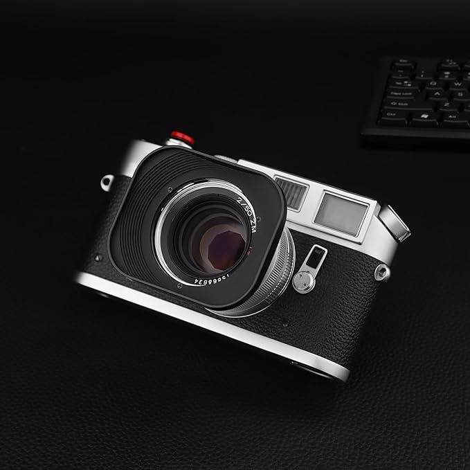 Haoge LH-ZV02 Square Metal Lens Hood for Carl Zeiss Biogon T* 2/35 35mm f2 ZM, C Biogon T* 2.8/35 35mm f2.8 ZM, Planar T* 2/50 50mm f2 ZM; Voigtlander NOKTON CLASSIC 35mm f1.4 VM, 40mm f1.4 VM as LH-6