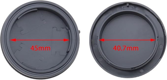 The Lord of the Tools 2 Sets Body Cap Rear Lens Cap Hot Shoe Cover Replacement Set Compatible with Sony Cameras with E-Mount Plastic Camera Accessories Grey