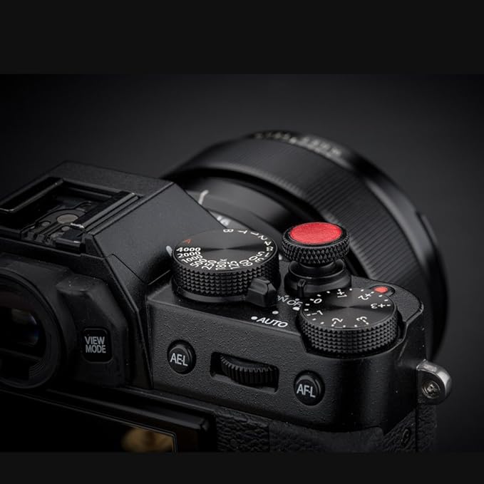 JJC Camera Soft Release Button, Shutter Button for Fuji Fujifilm X-T5 X-T4 X-T50 X-T30 III II X-PRO3 X100VI X100V X-E5 X-E4 X Half GFX100RF Sony RX1R II RX10 IV III Leica Q3 M10 M9 Nikon Zf Df F3