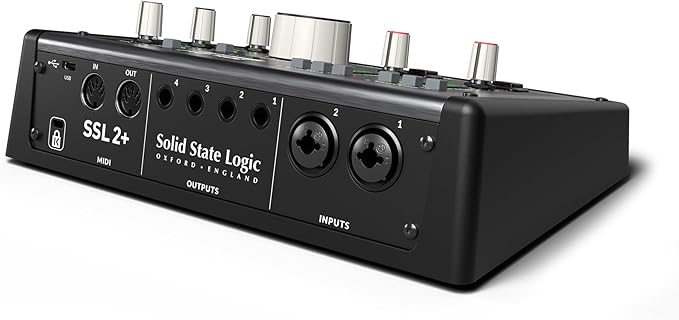 Solid State Logic SSL 2 Plus MKII USB Audio Interface with Dual Headphones, Four Balanced Outputs, and Class-Leading Mic Preamps