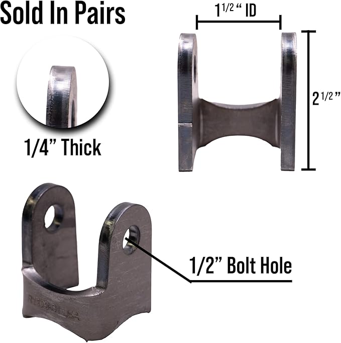 RuffStuff Specialties Shock Brackets - R1179 - Pair - Weld ON Bracket
