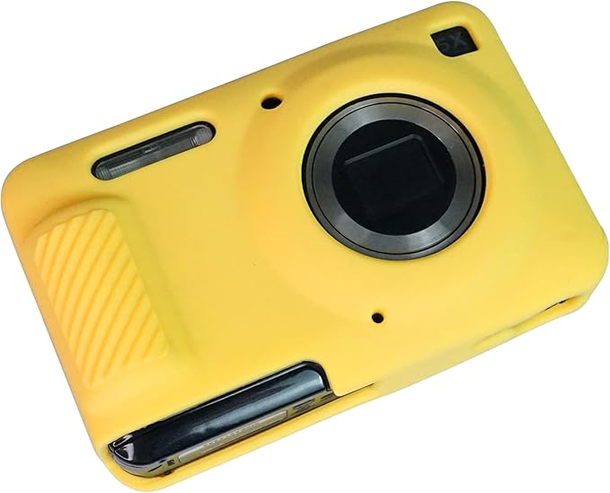Easy Hood Camera Case for Kodak PIXPRO FZ55, Soft Silicone Cover Anti-Scratch Slim Fit FZ55 DSLR Camera Sleeve Body Skin Travel Protective Case, Yellow