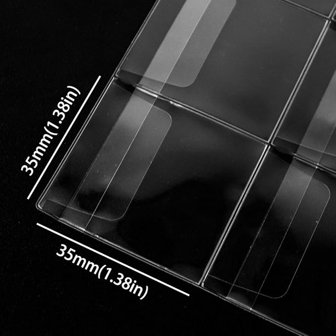 300 Pockets Coin Binders Pages - 1.38 inch Holders 10 pcs Loose-Leaf Sheets Acid-Free Collection Holders for Medallion Coin Stamp Currency Collecting Supplies 35x35mm / 1.38x1.38 inch CS03230