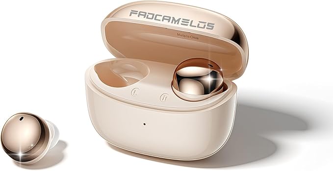 Aesthetic 2-in-1 Wireless Earbuds, Bluetooth 6.0 Ultra-Mini Stylish Headphones for Sleep & Day, Built in Mics & Enhanced Bass Earphones, IPX5 Waterproof All in Comfortable Ear Buds