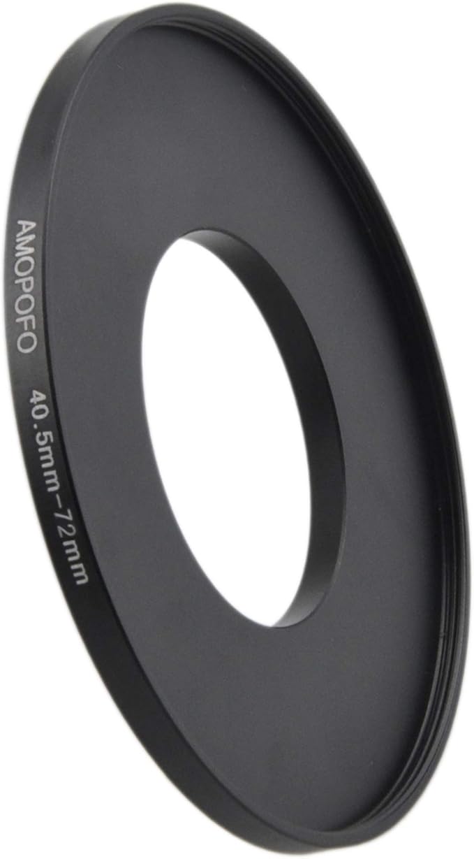 40.5mm to 72mm Metal Step Up Ring Adapter for Canon,for Nikon,for Sony,for Fuji, Camera Lenses & UV,ND,CPL Camera Filters, Made from CNC Machined Space Aluminum with Matte Black Electroplated Finish
