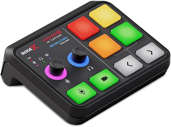 RØDE X Streamer X Professional Integrated Audio Interface and 4K Video Capture Card with XLR, HDMI and TRRS Connectivity for Streaming, Gaming and Content Creation