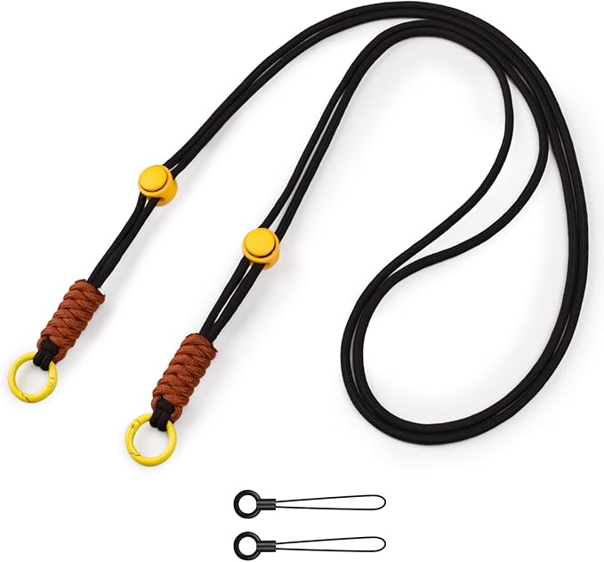 VOVMOEYA Camera Strap,Long Neck Strap for Fujifilm Mini 12/11/9/8/7+,Shoulder Strap camera strap Long Crossbody Lanyard for photographer Camera/Badge Holder/Keys/Wallet Multi-Function Lanyard(Black)