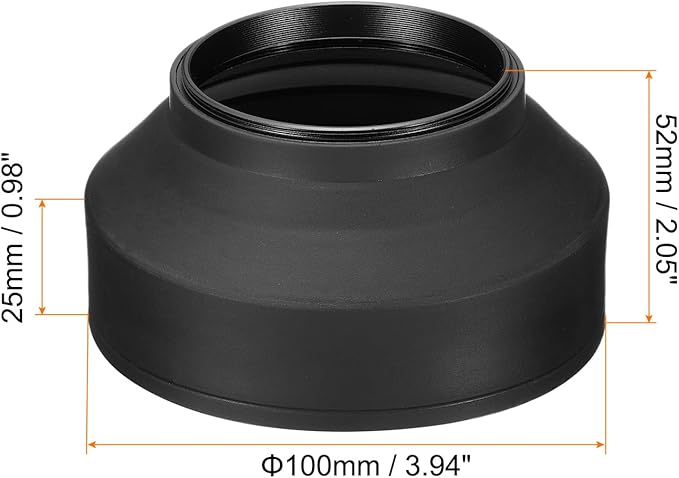 PATIKIL 62mm Camera Lens Hood, Rubber Collapsible Lens Protector Anti-Reflection Blocks Excess Sunlight Enhance Camera Photography for Nikon, for Fujifilm, for Pentax, for Leica