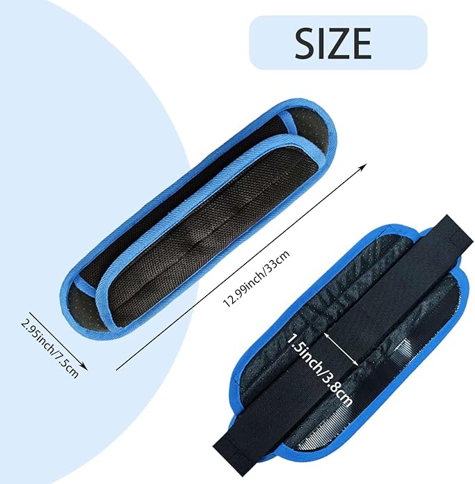 2PCS Shoulder strap pad, with Ultra thick Cushion, Luggage Bag Crossbody, Plus Long & Anti-slip &Breathable, Universal
