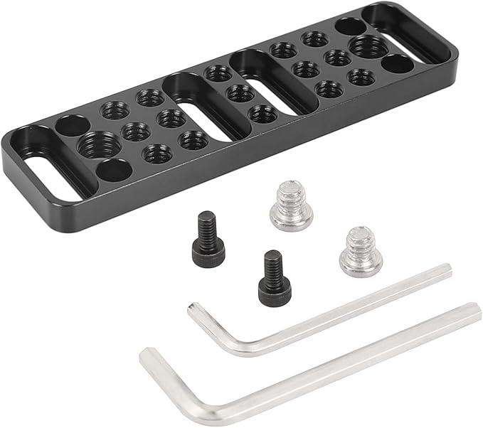 CAMVATE Multi-Function Mounting Plate Cheese Plate with 1/4"-20 and 3/8"-16 Connections - 1751