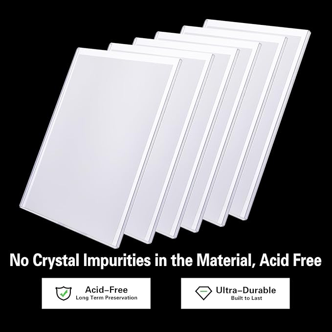 10ct Current Comic Book Toploaders - Modern Comic Book Top loaders, Crystal Clear Regular Comic Book Topload, Premium PVC Comic Book Holder, Crystal Clear Protection for Display, Storage, Collection
