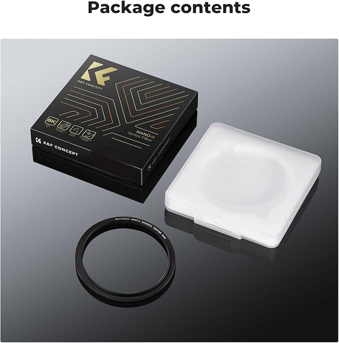 K&F CONCEPT 58-77mm Magnetic Filter Adapter Ring, for 58mm Lens Install 77mm Magnetic Filter