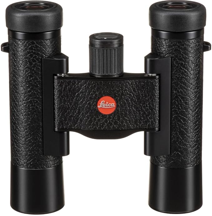 Leica 10x25 Ultravid Blackline Binoculars (Black with Black Leather) (40607) + Backpack + Full Size Monopod + Cleaning Set + 2 x Cap Keeper + Neck Strap
