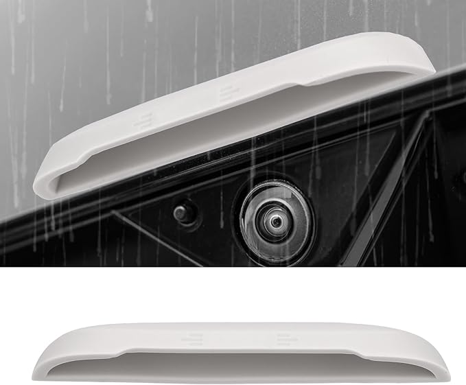 Backup Camera Rain Cover, All-Weather Soft Silicone Rear View Car Camera Rain Guard Universal Fit Anti Protection for Vehicle Reversing Cameras (White)