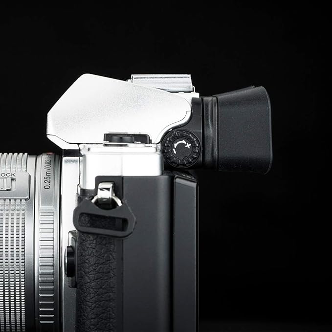 JJC Camera Eyecup Eyepiece Viewfinder for Olympus OM System OM-5 OM-D E-M5 Mark III II & OM-D E-M10 Mark III II Camera, Soft Silicone Eye Cup Replaces Olympus EP-16 EP-15