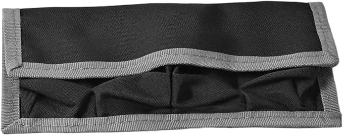 Meking DSLR Battery Case Holder Storage Bag (4 Pocket) for AA/AAA Battery and LP-E6 LP-E8 LP-E10 LP-E12, EN-EL14 EN-EL15, NP-FW50 NP-F550 NP-FM500H (Gray)