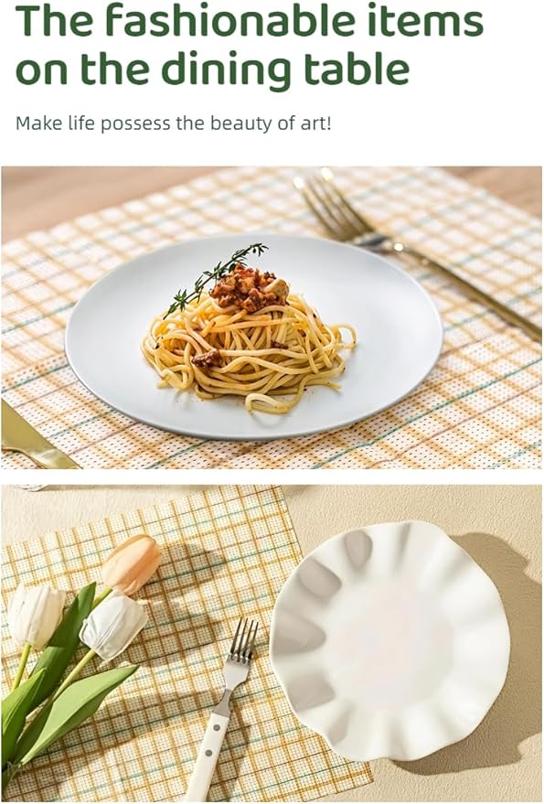 Grid-Pattern Lazy Cleaning Cloths - Extra Large, Reusable & Absorbent Kitchen Rags for Dishes, Countertops, as Placemats - 30 Sheets(16.54"*11.81")