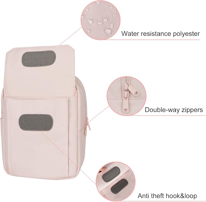 Camera Bag Crossbody Small Cute Camera Bag Purse for Women Waterproof Leather Travel Shoulder Case Sling Designer for Mirrorless or DSLR SLR Pink