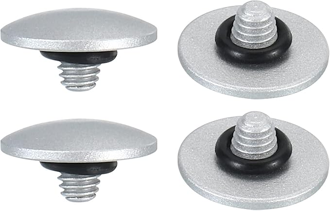 PATIKIL Camera Shutter Button, 4 Pack Soft Shutter Release Button Pure Copper Camera Button Convex Suitable for Nikon for Fujifilm for Leica DSLR/SLR Camera, Silver