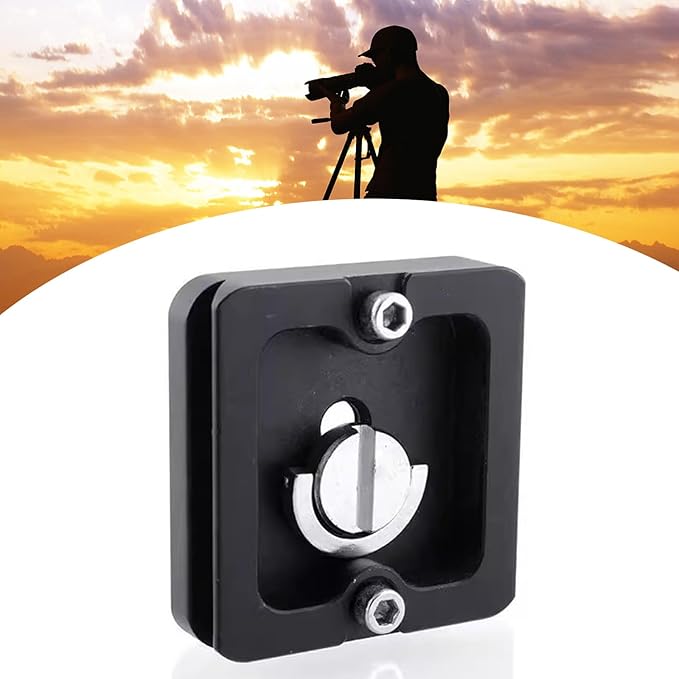 Quick Release Plate PU40 Tripod Mount with 1 / 4inch Screws D-Rings Screw for DSLR Cameras Ball Head Camera Release Plate