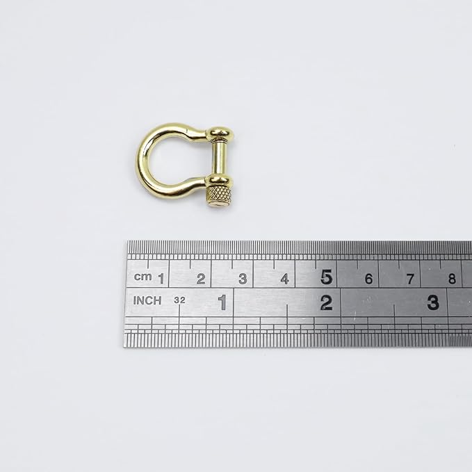Semetall Screw Pin Anchor Shackle,10 PCS D Ring Shackle for Rigging, Lifting, Tow Strap, and Steel Wire Rope(15mm or 3/8")