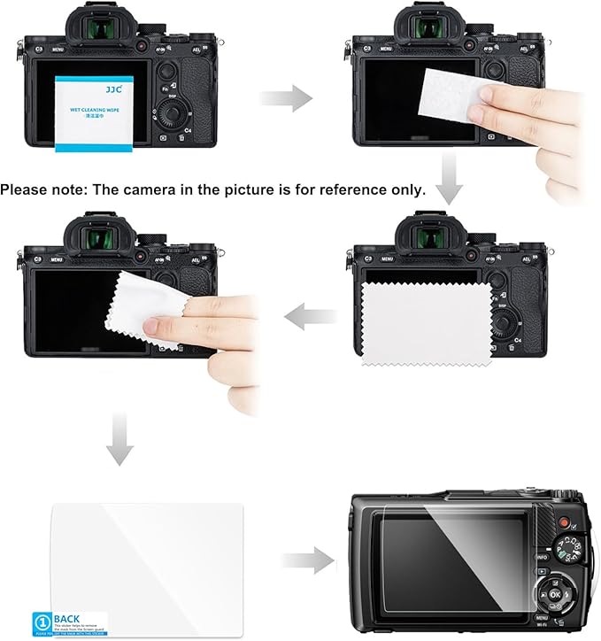JJC (2 Pack) Nik. ZR Screen Protector, 9H Ultra Clear Tempered Glass Protector LCD Display Film for ZR, Anti-Fingerprint Anti-Scratch Water-resistant Bubble Free