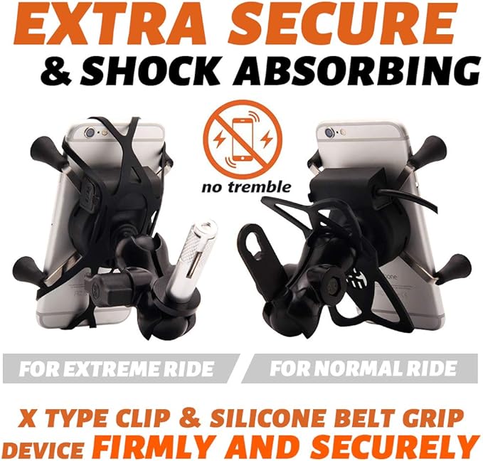 Motorcycles Phone Mount with Charger Mobile Phone Holder GPS Navigation Bracket for BMW S1000RR Suzuki GSX 1300R Hayabusa GSX-R 600 750 1000 Yamaha YZF Kawasaki Ninja Honda CBR -2023 New