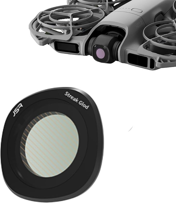 Lens Filter Compatible with DJI NEO 2 - Multi-Coated Optical Glass, Waterproof & Scratch-Resistant, Various Effects for Creative Shooting (Streak Gold)