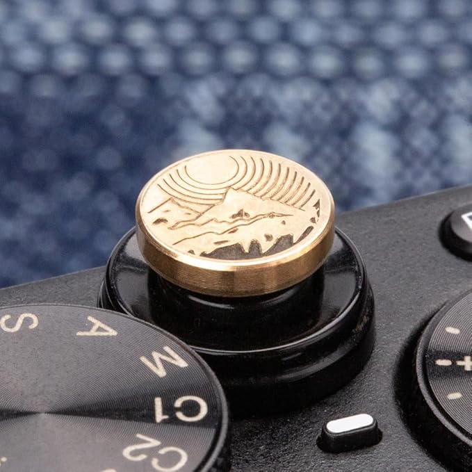 Camera Metal Shutter Buttons for Fujifilm XPro3 XPro2 XT4 XT3 XT2 XT30 XT20 XE3 XT200 XT100 for Nikon ZF Z5 Z6 Z6II (Copper Alloy-Shutter Decorative Button)