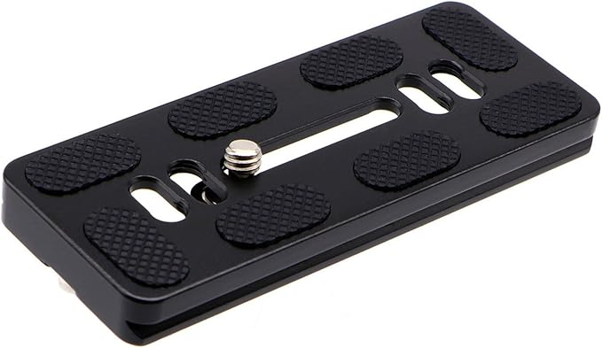 PU-100 100mm Universal Quick Release QR Plate with D-Ring Screw for Tripod Monopod Ball Head DSLR Camera, Arca-Swiss Compatible