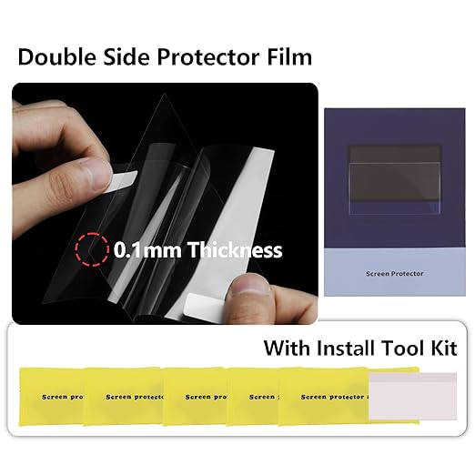 5PCS Screen Protector for Anycubic Photon Mono 4, LCD 3D Printer PET High Light Transmittance Screen Protector Film for Mono 4/Ultra