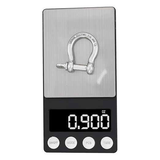 SHONAN 1/4" Small Bow Shackles, Marine Grade D Ring Shackle, 6 Pcs Stainless Steel Shackles Screw Shackles for Chain or Strap, 480 Lbs Capacity