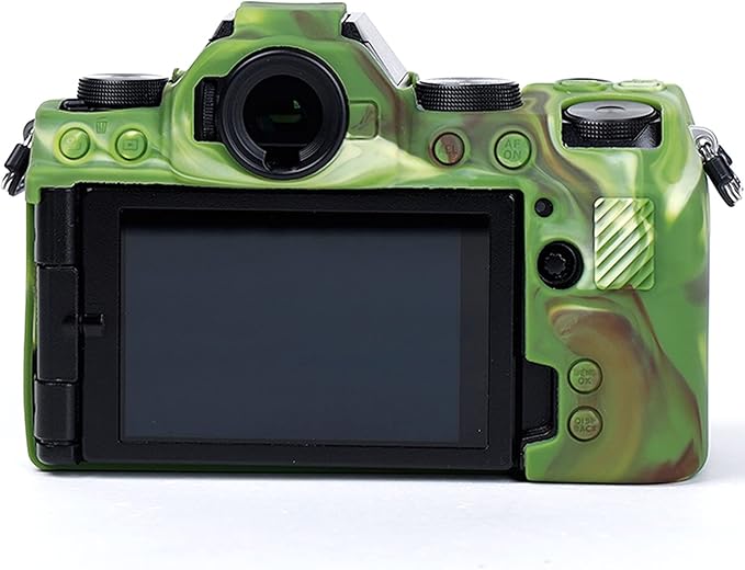 Professional Secure Silicone Camera Cases Bag Housing Rubber Body Skin for Fujifilm X-S10 Mirrorless Camera Fuji XS10 Protective Case (Camouflage)
