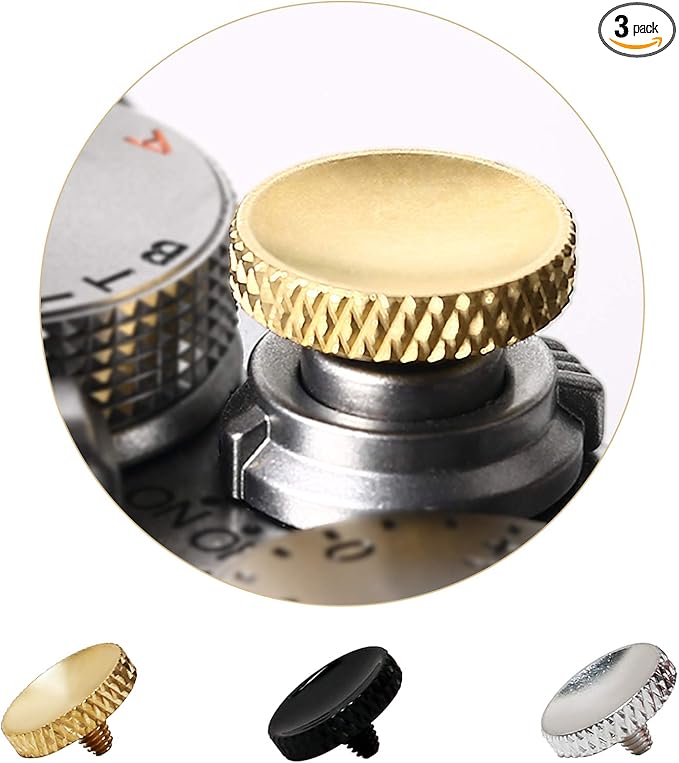 Soft Shutter Release Button, High-end Pure Copper Camera Shutter Button (3 Pack)